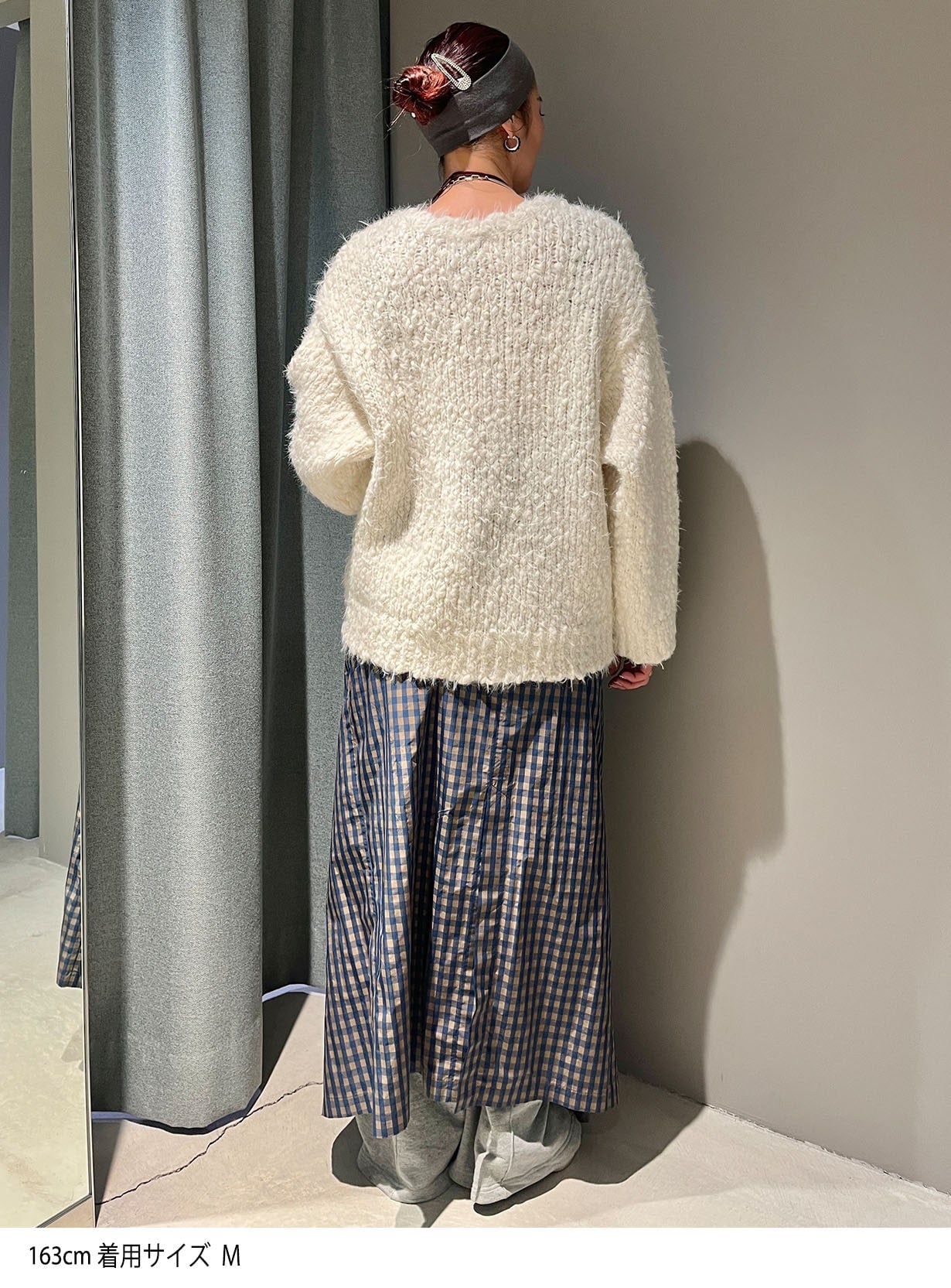 スラブフェザーカーディガン