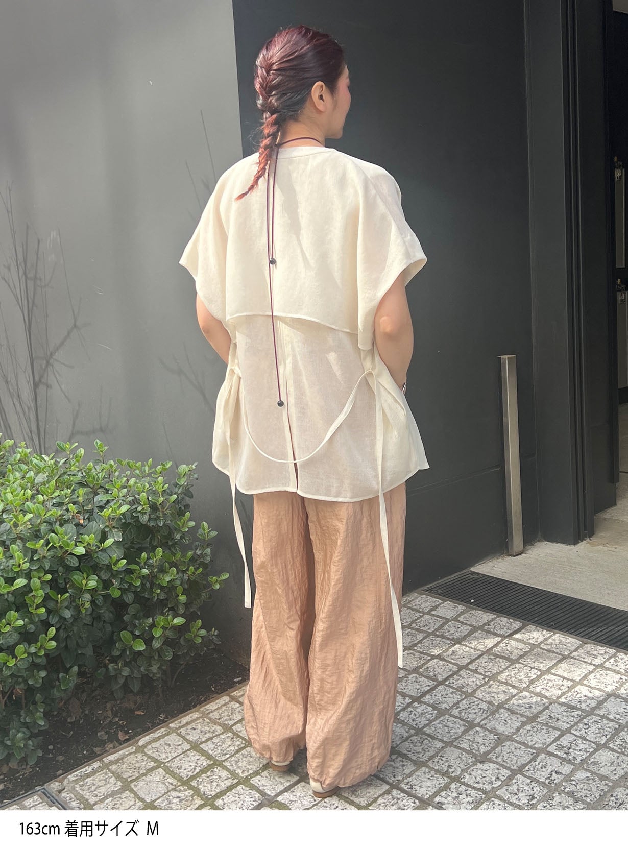 メッシュハオリブラウス