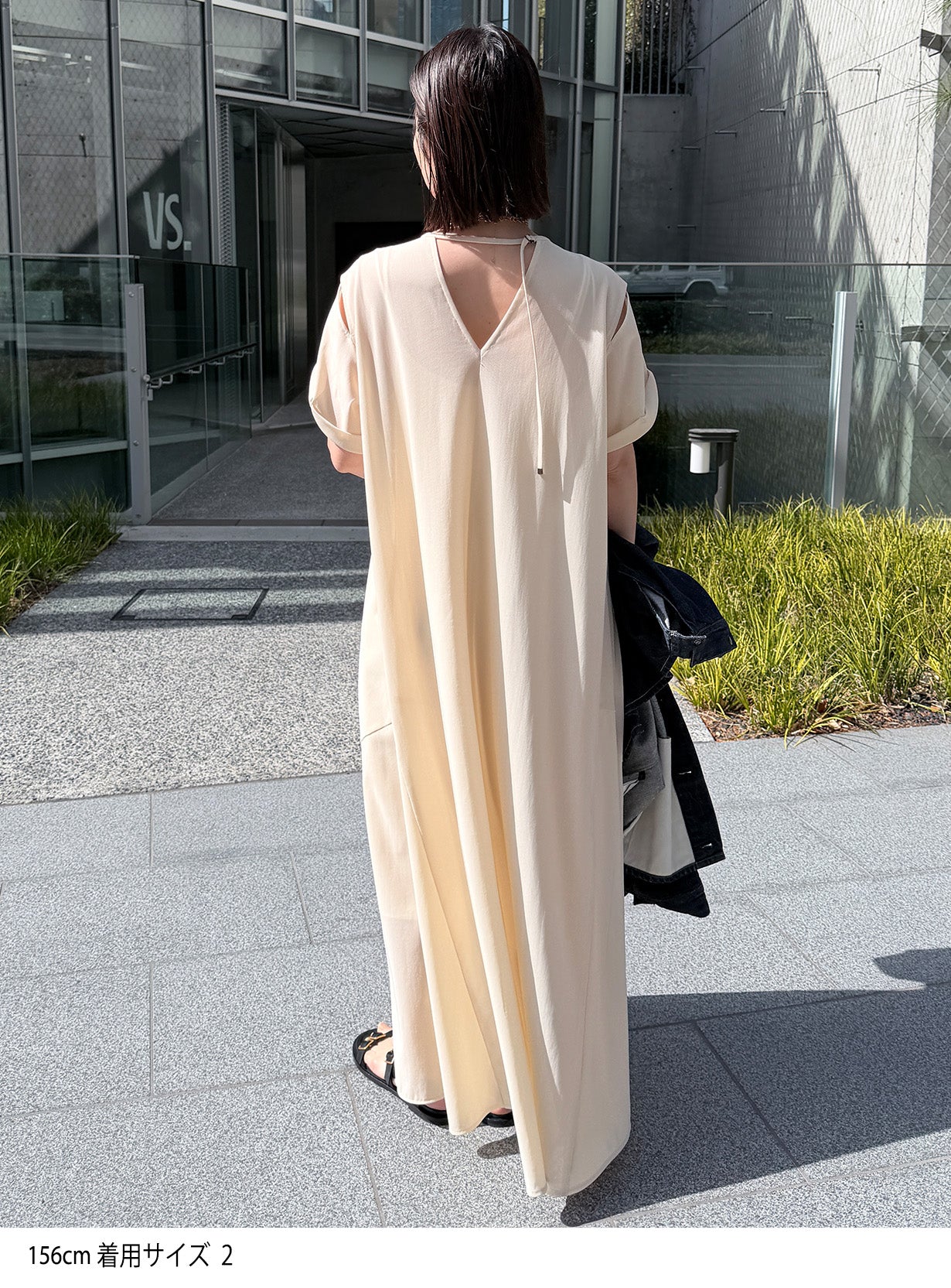 メッシュロングドレス