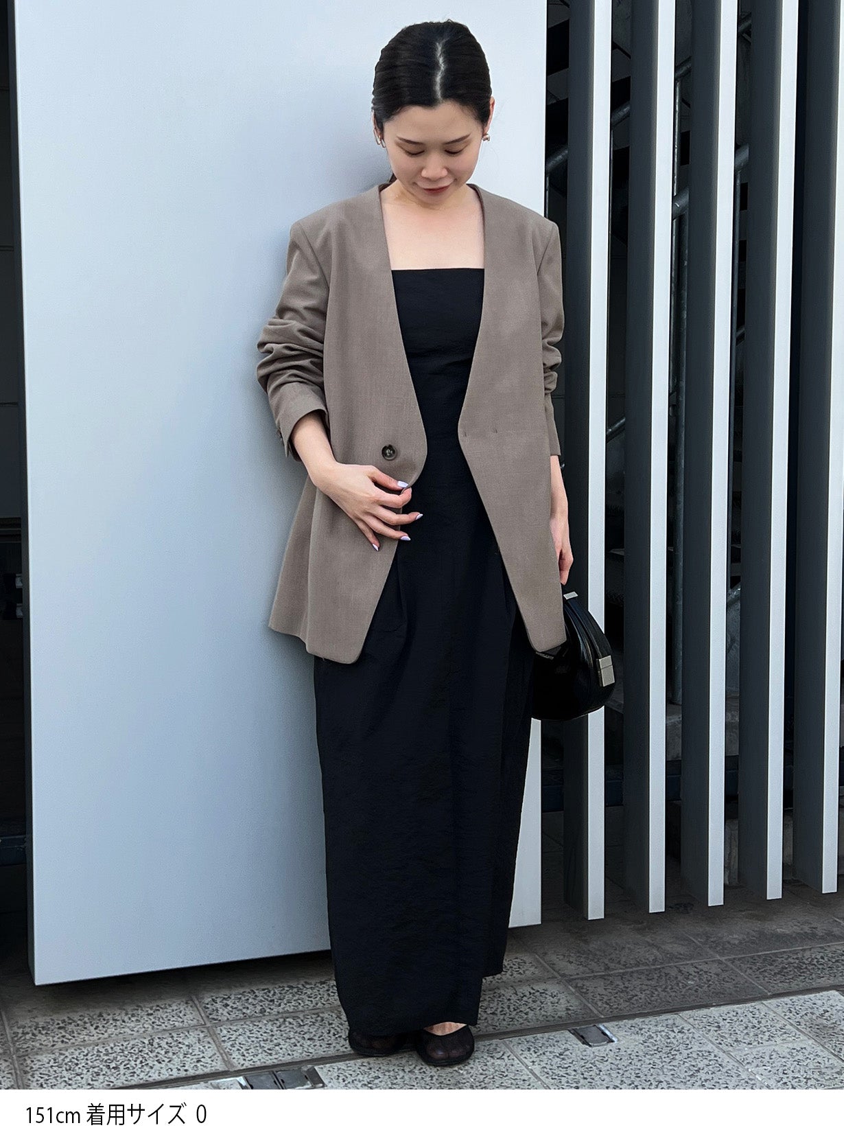 ｒカラーレスワイドショルダージャケット