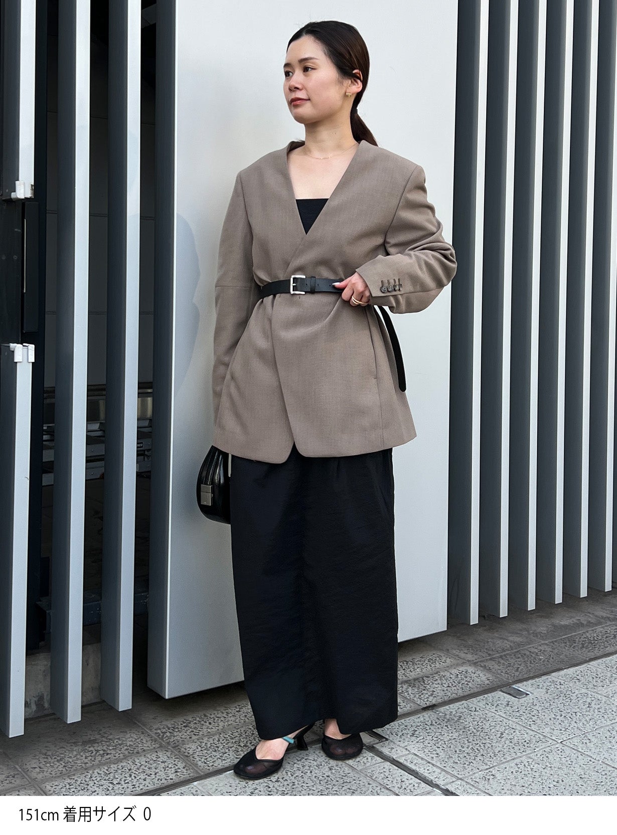 ｒカラーレスワイドショルダージャケット