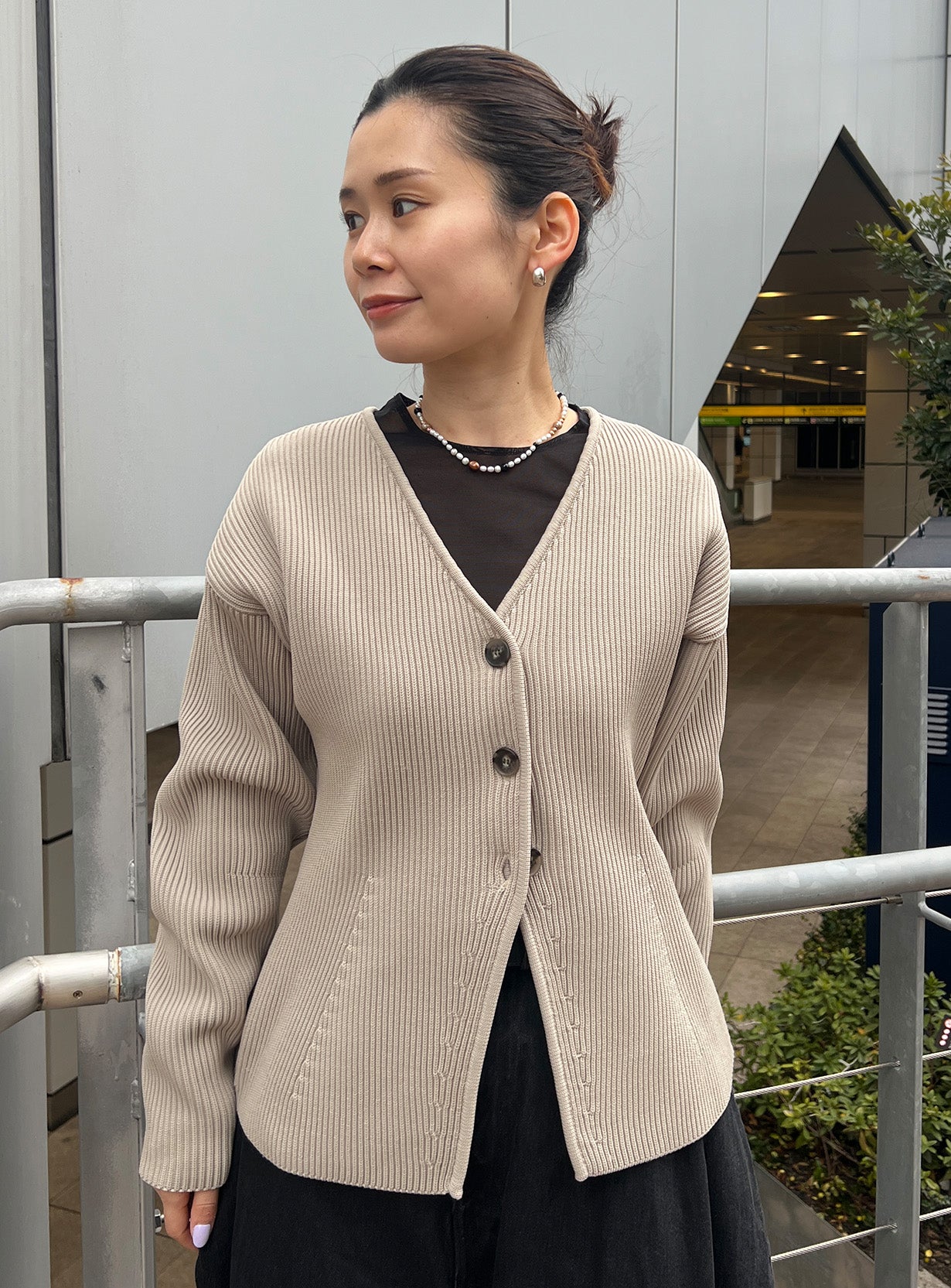 アモッサスリットカーディガン