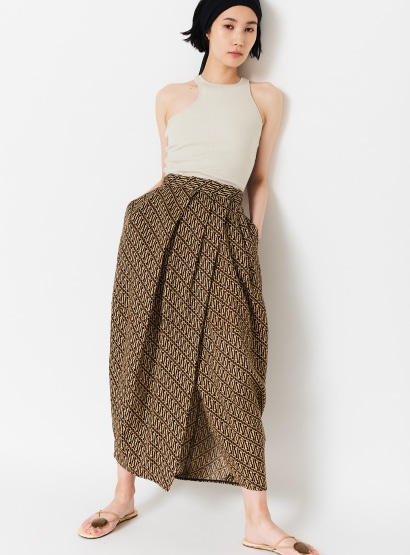 バティックプリントスカート