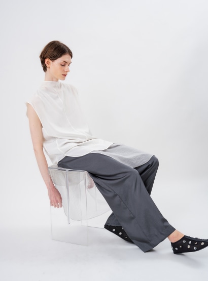 ウォッシャブルワイドパンツ