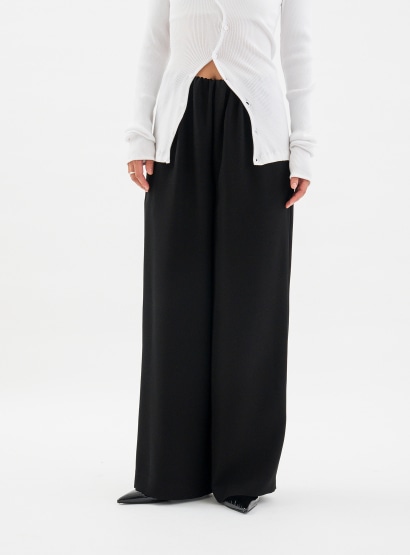 ソリッドギャザーパンツ