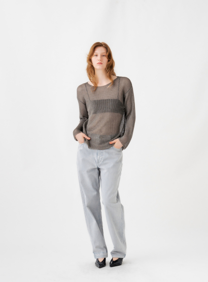 rフェードダイストレートデニム