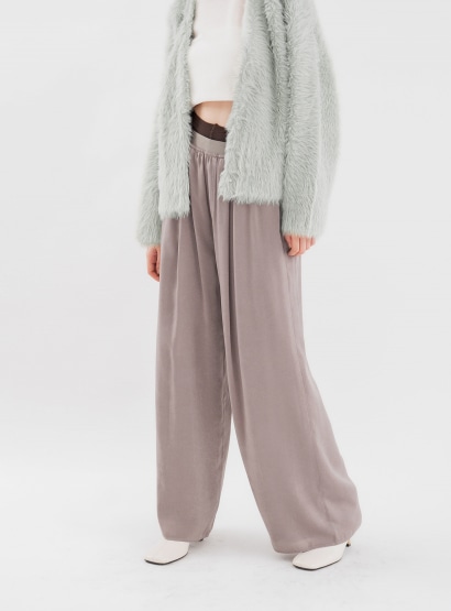 ピーチサテンイージーパンツ