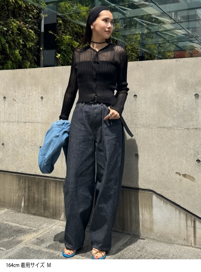 【新品】STUNNING LUREｒシアーリブVネックカーディガン rシアーリブVネックカーディガン | STUNNING LURE | STUNNING