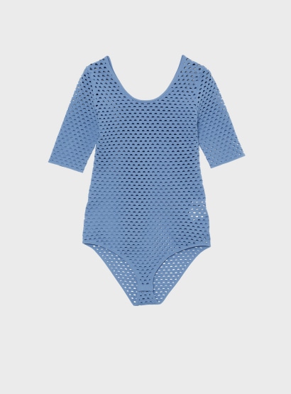 rメッシュニットボディースーツ