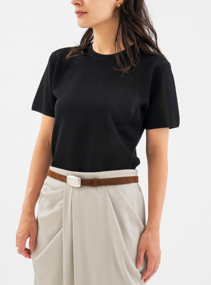スムースニットTシャツ