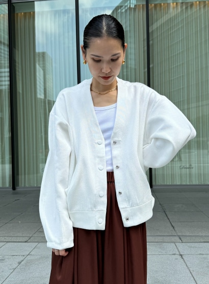 rメタルヤーンニットブルゾン | STUNNING LURE | STUNNING LURE