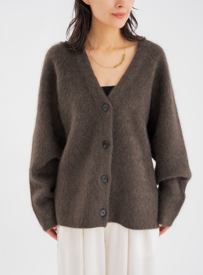 ｒヤクミンクファーカーディガン