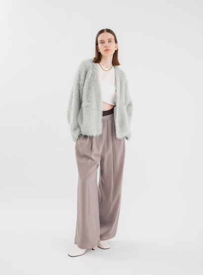 ロングフェザーカーディガン | STUNNING LURE | STUNNING LURE online shop