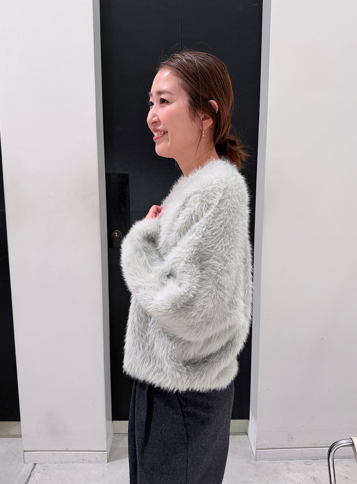 ロングフェザーカーディガン | STUNNING LURE | STUNNING LURE online shop