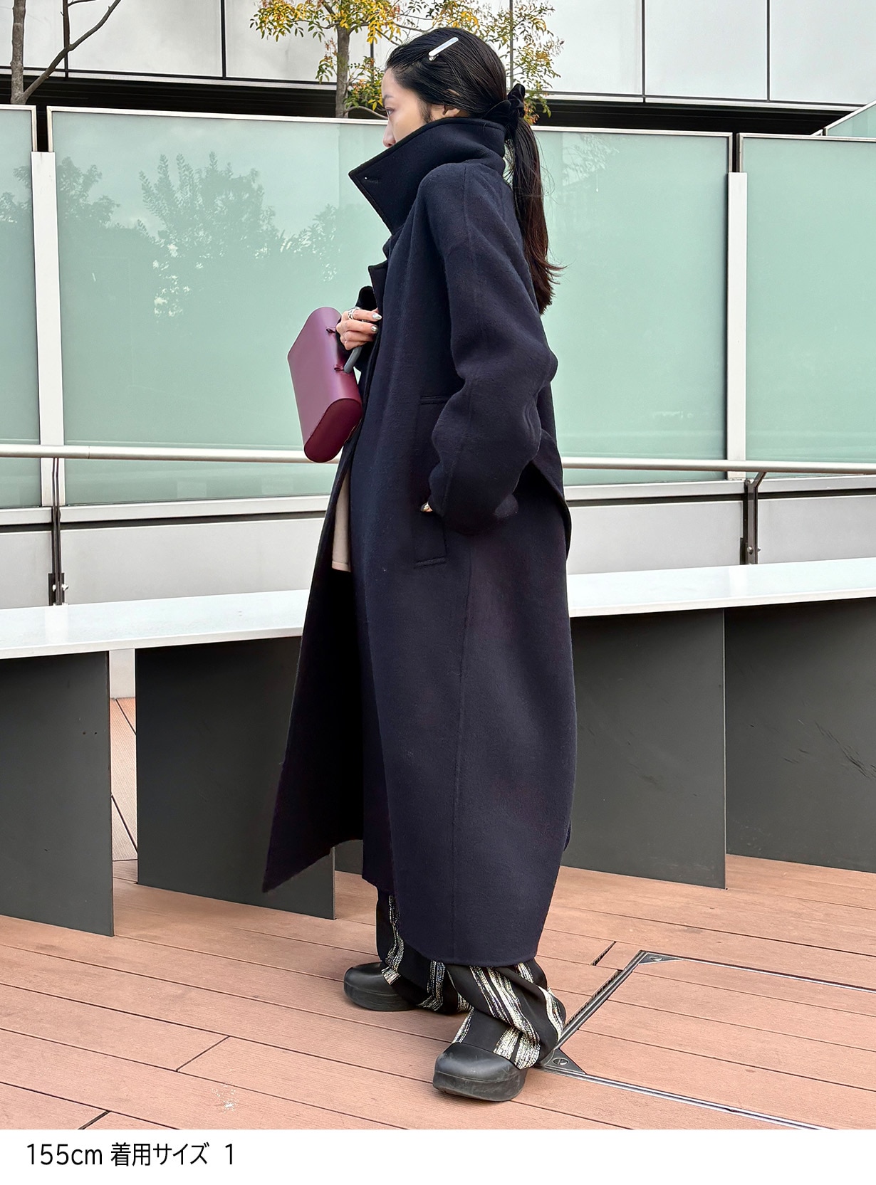 rスプリットラグランロングコート | STUNNING LURE | STUNNING LURE