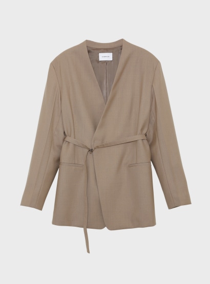 STUNNING LURE ベルテッドノースリジャケット STUNNING LURE - STUNNING ベルテッド ノースリーブ ジャケットの通販