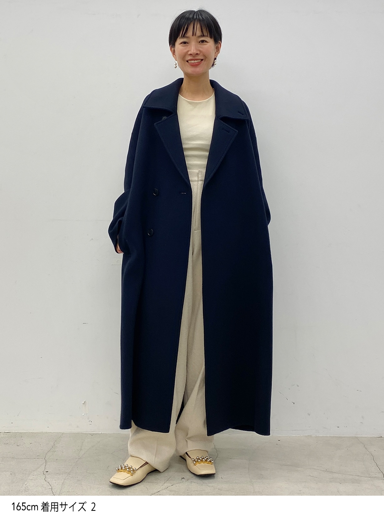 メンズ[未使用品]smoothday スプリットラグランコート size2 NAVY