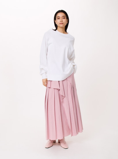 ⭕️【美品お値下げ】SACRA サクラ　コットンギャザー　ロングスカート　38 SACRA - 【美品】 SACRA / サクラ | コットン ティアード