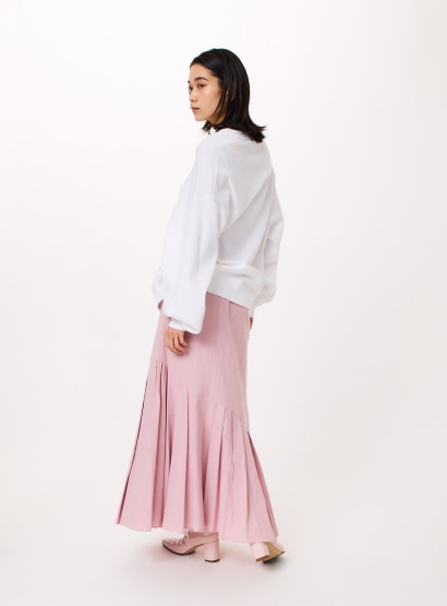 ⭕️【美品お値下げ】SACRA サクラ　コットンギャザー　ロングスカート　38 SACRA - 【美品】 SACRA / サクラ | コットン ティアード