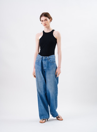 stunning lure KURO iro クロスワイドデニムパンツ2 クロスワイドデニムパンツ | KURO iro | STUNNING LURE online shop