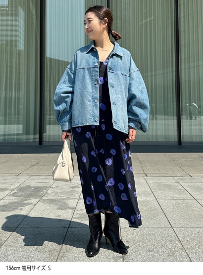 KURO iro オーバースリーブクロスデニムジャケット S STUNNING LURE